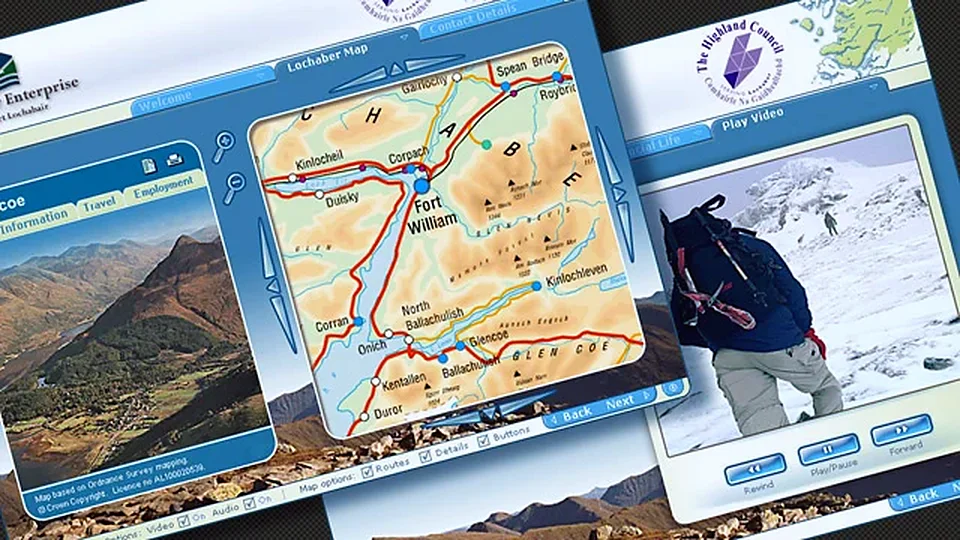 Interactive map-based tourism programme
