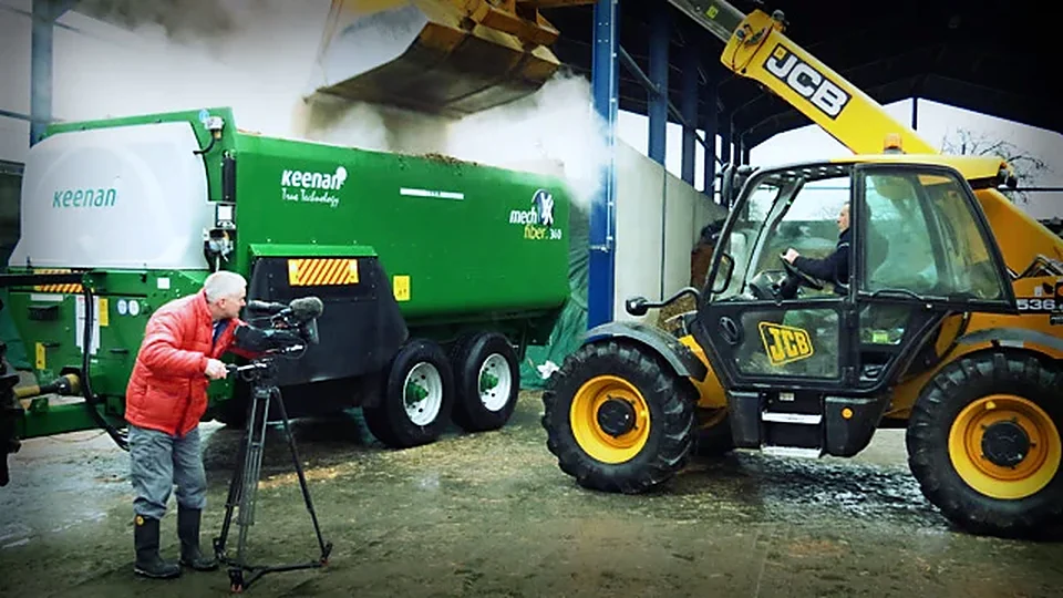 Cinécosse filming farm machinery on location